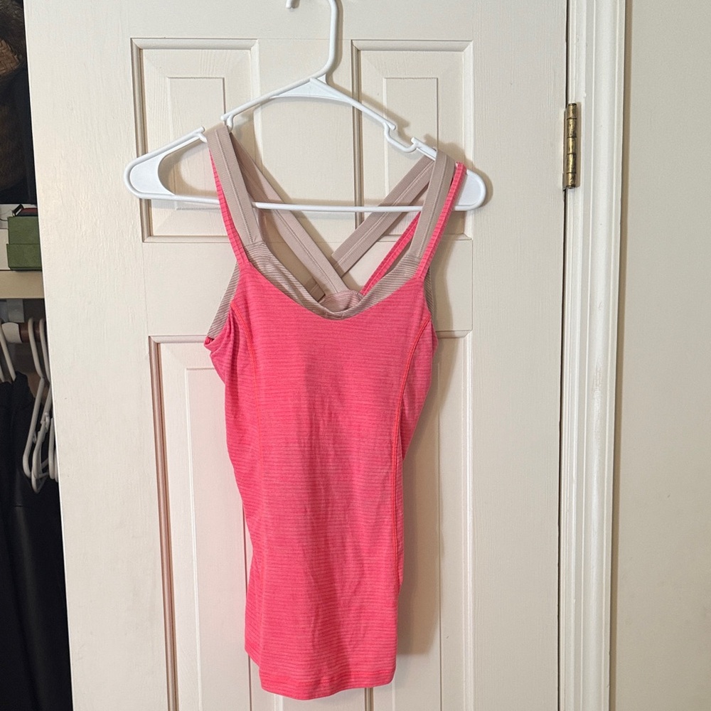 Lululemon Pink Striped Women's Top